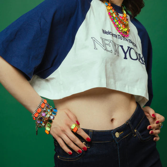 JABARI NECKLACE IN ELECTRIC RAINBOW