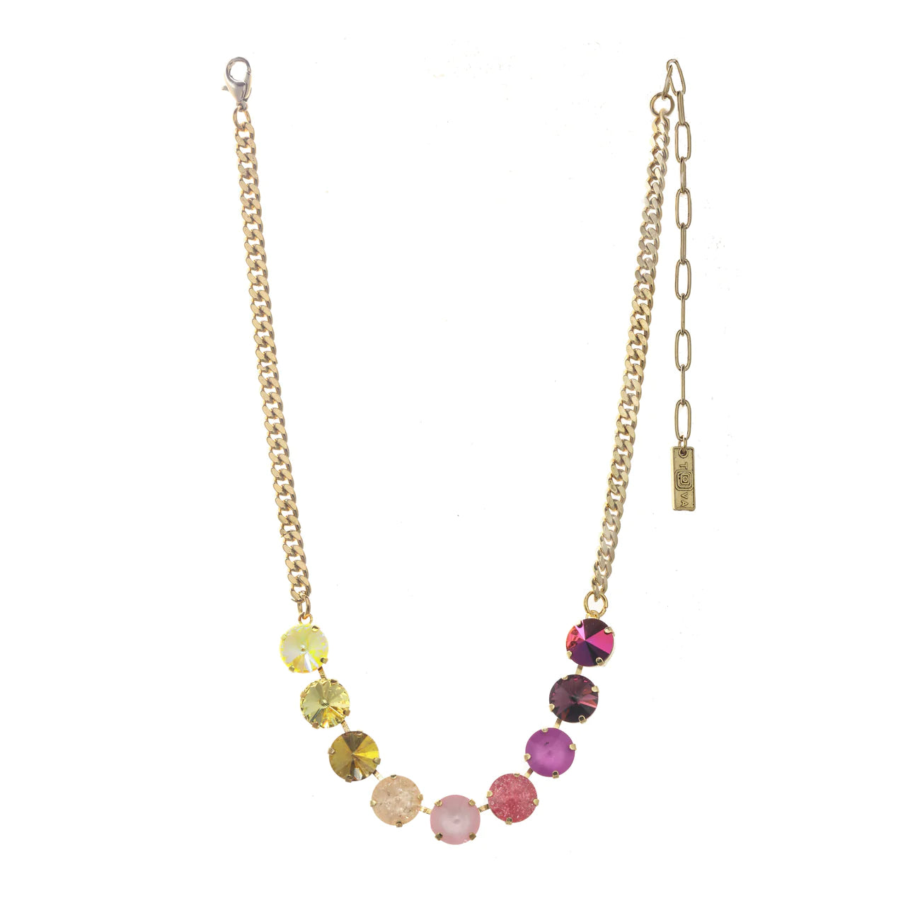 MINI SOFIA NECKLACE IN PINK OMBRE