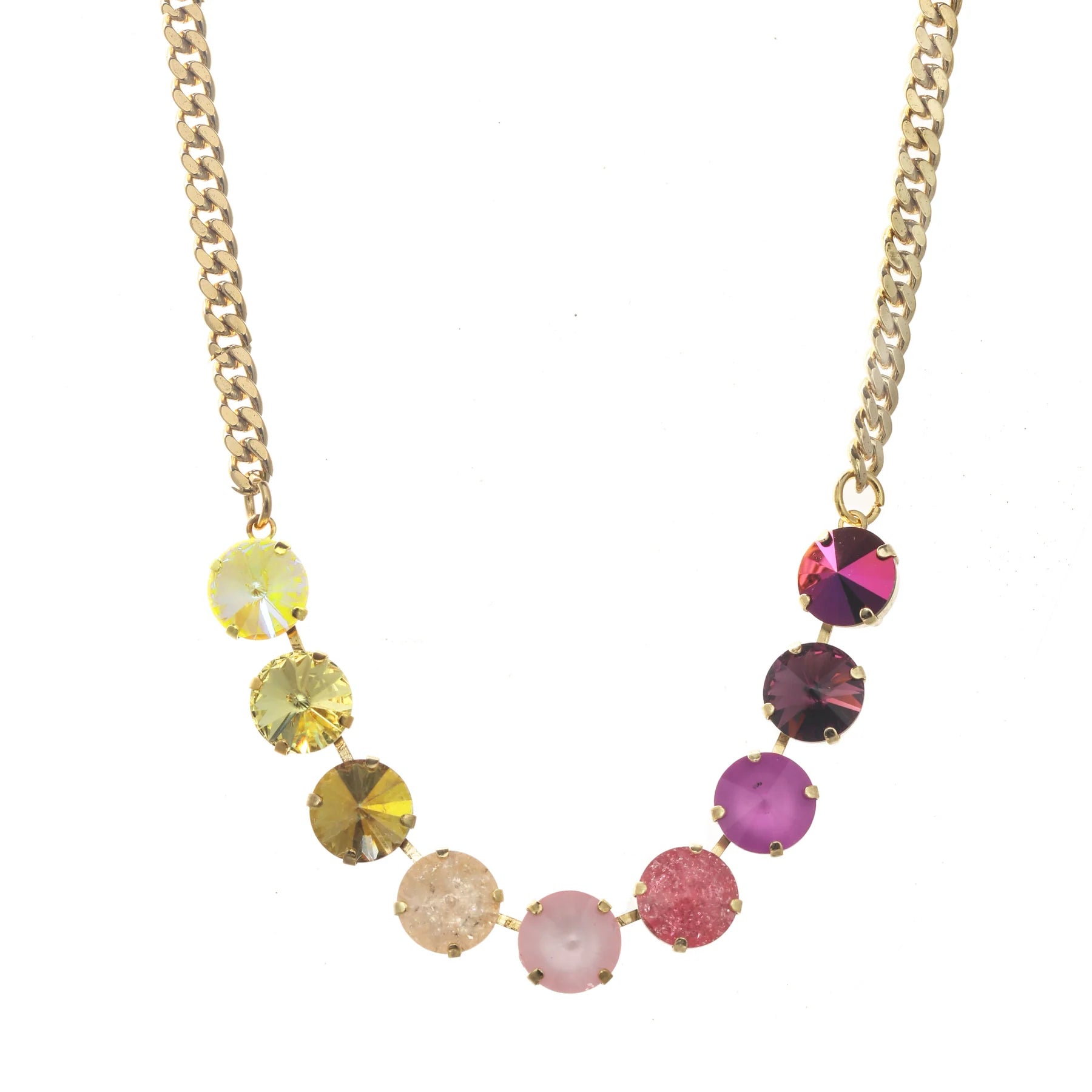 MINI SOFIA NECKLACE IN PINK OMBRE