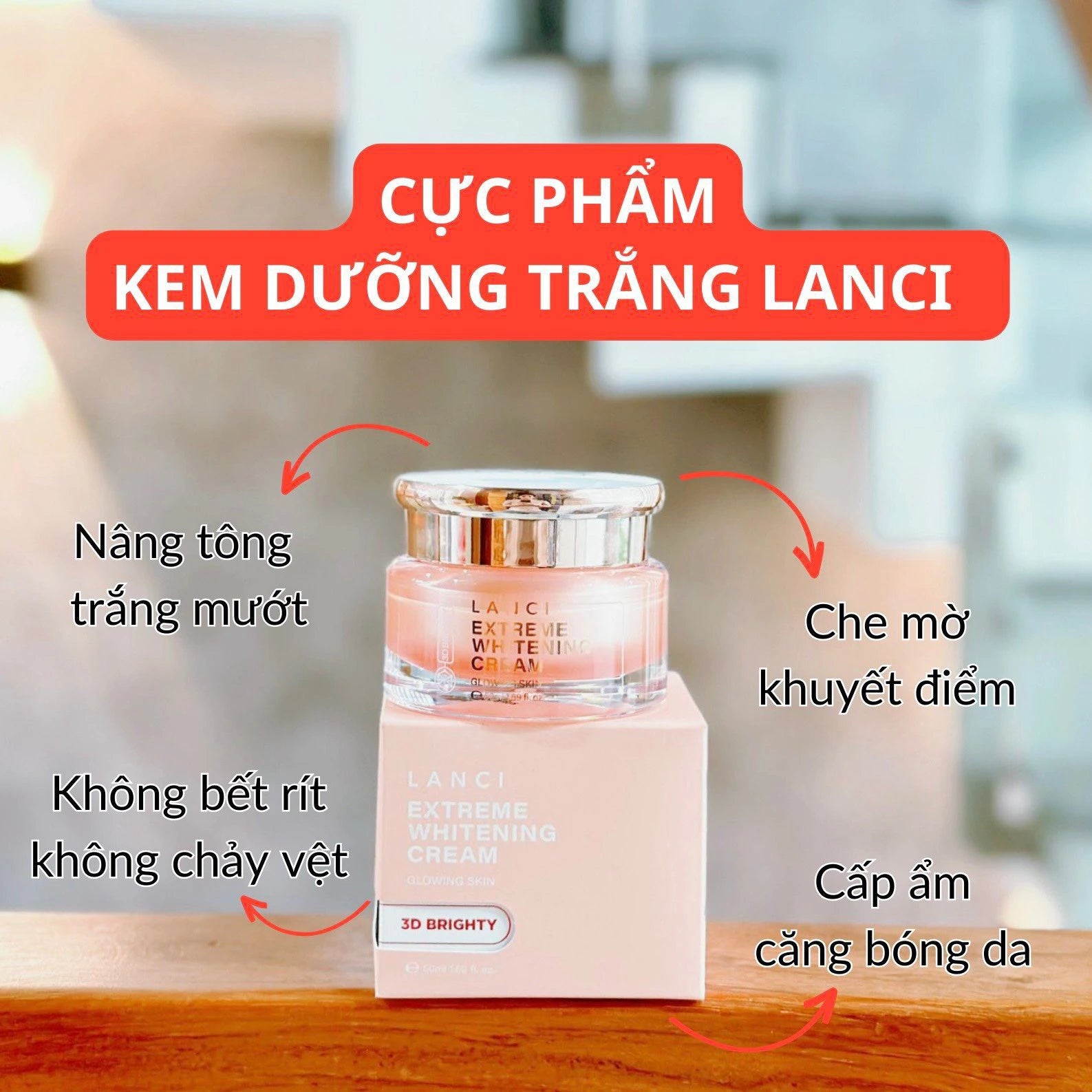 Lanci Extreme Whitening Cream - 50ml