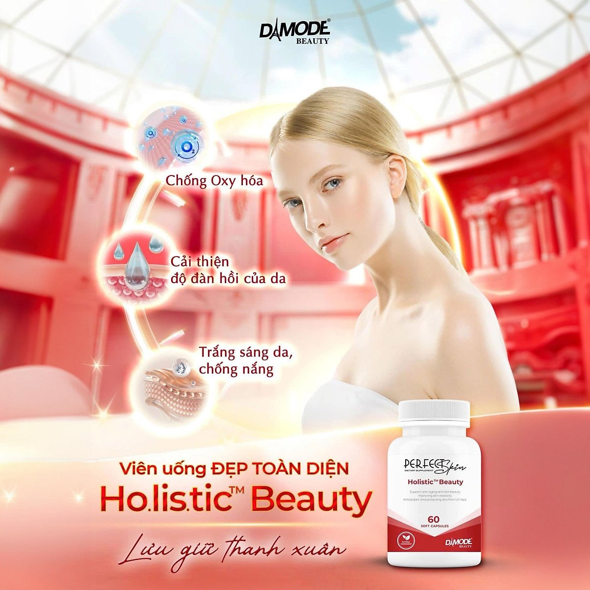Damode Perfect Skin Holistic Beauty - 60 Capsules