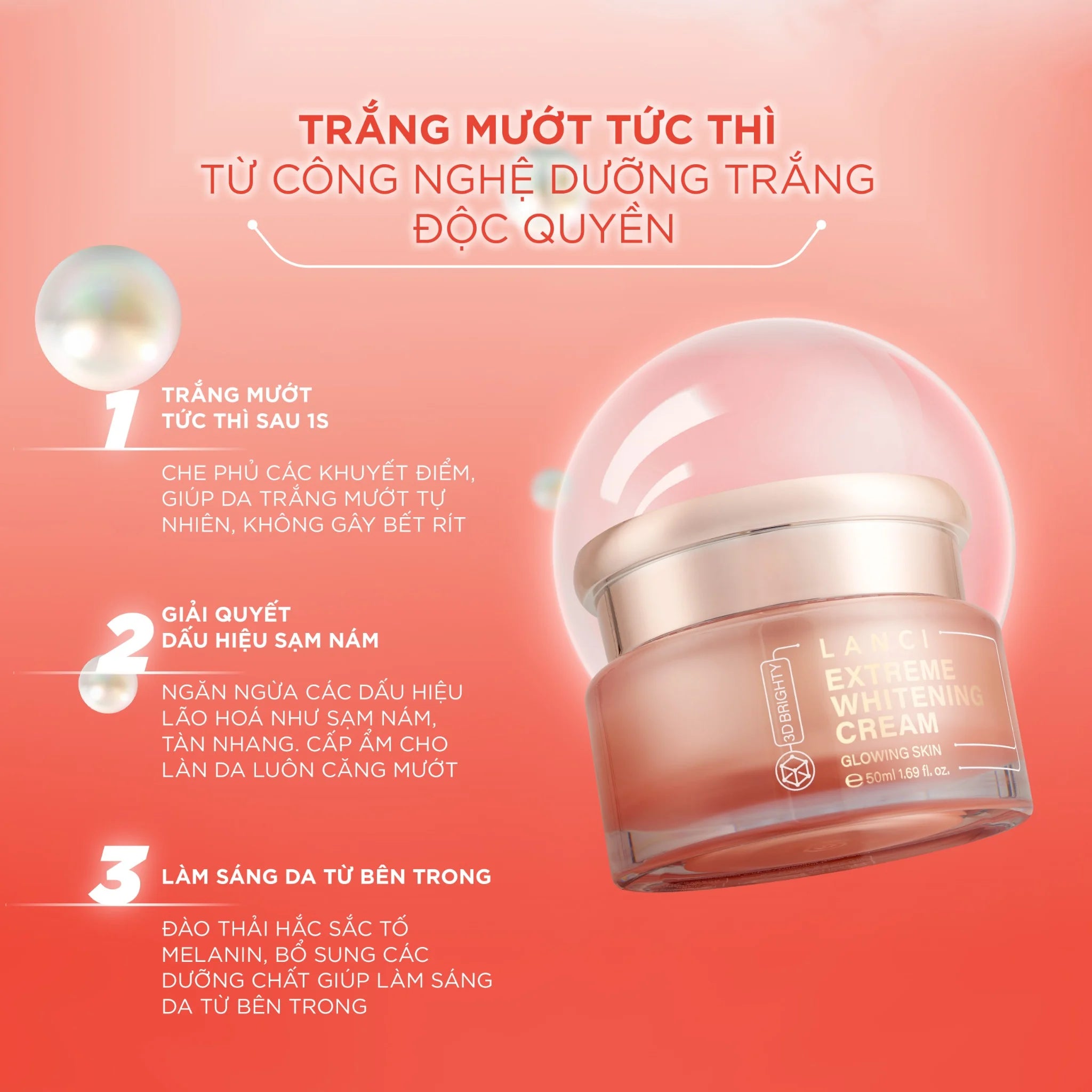 Lanci Extreme Whitening Cream - 50ml