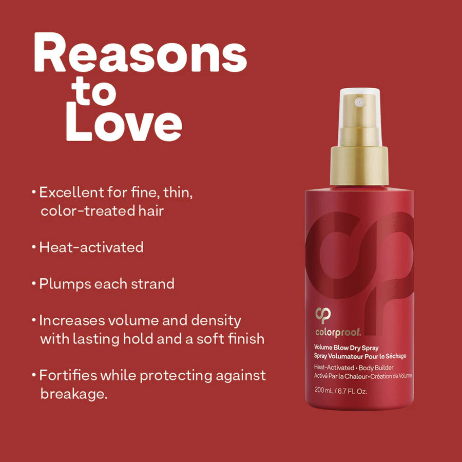 Colorproof Volume Blow Dry Spray 6.7 oz (Buy 3 Get 1 Free Mix & Match)