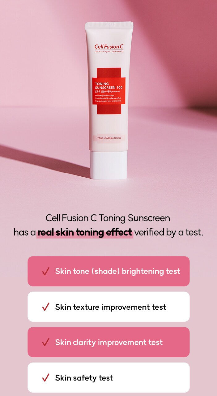Cell Fusion C Toning Sunscreen 100 SPF50+/PA++++ 50 ml