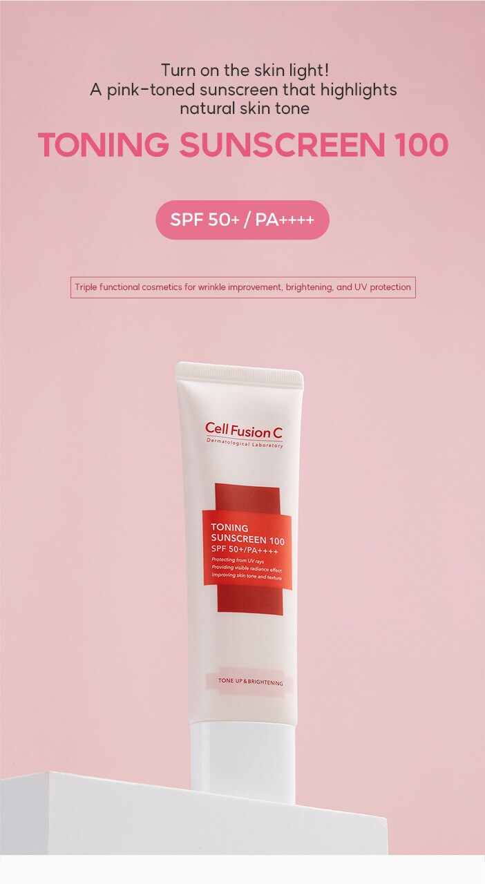Cell Fusion C Toning Sunscreen 100 SPF50+/PA++++ 50 ml