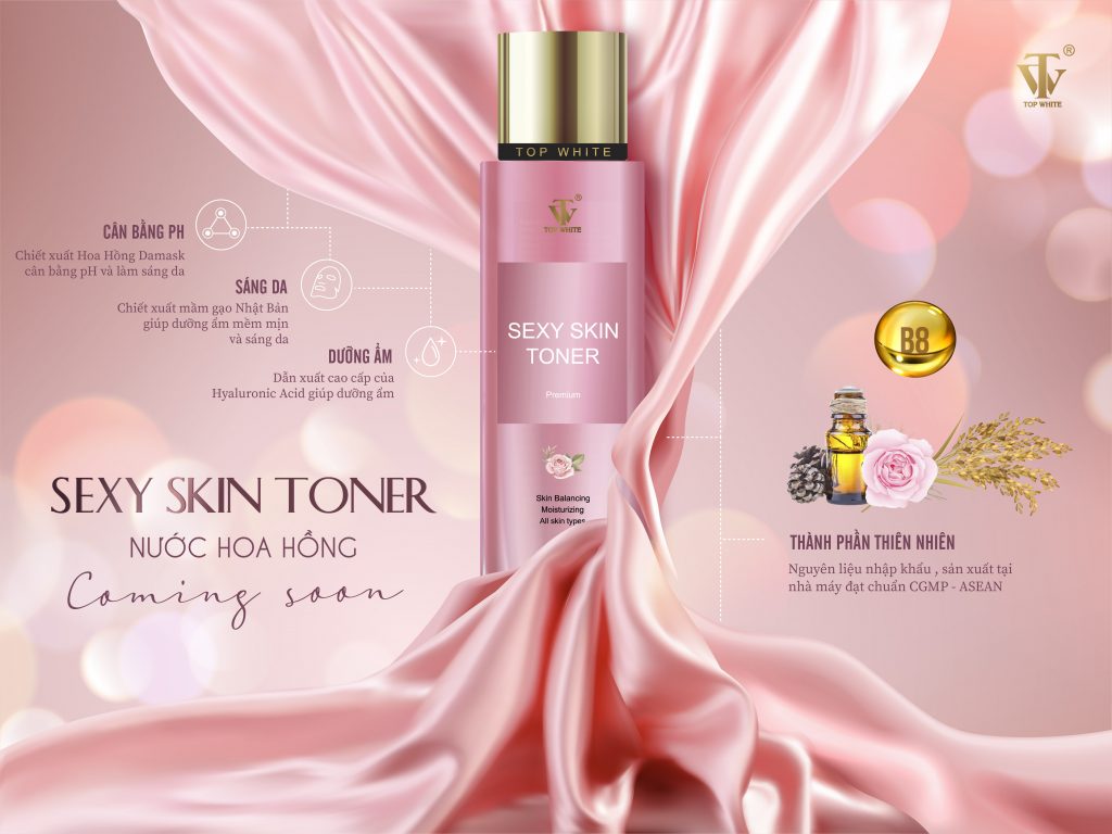 Top White Sexy Skin Toner - 200ml