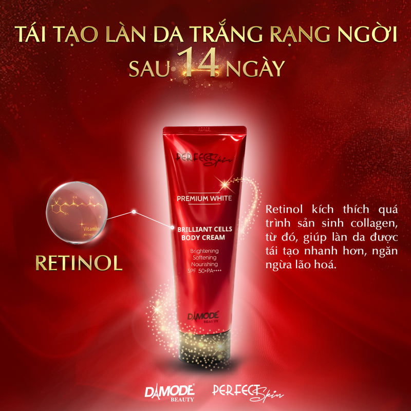 DAMODE Premium White Brilliant Cell Body Cream - 200g