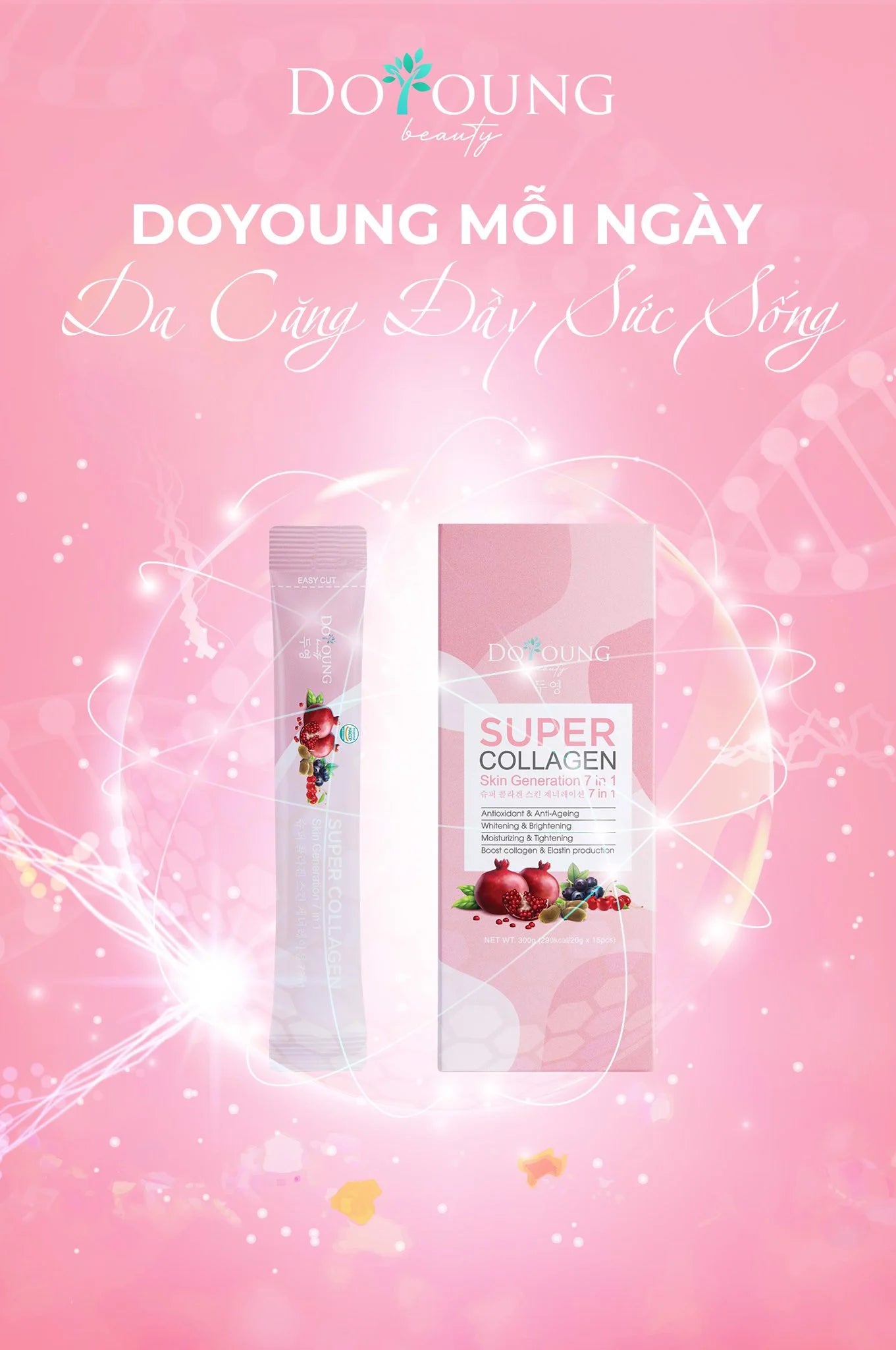 DOYOUNG Jelly Super Collagen Skin Generation 7in1- 300g/box (15 packs/box)