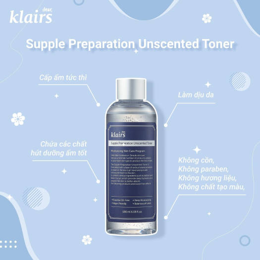 Dear, Klairs, Supple Preparation Unscented Toner, 6.08 fl oz (180 ml)
