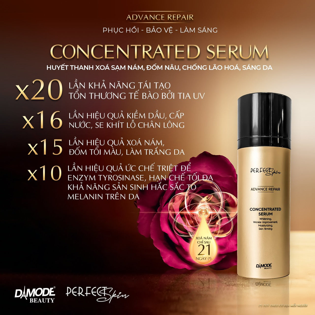 Damode Perfect Skin Advance Repair Concentrated Serum - 30ml
