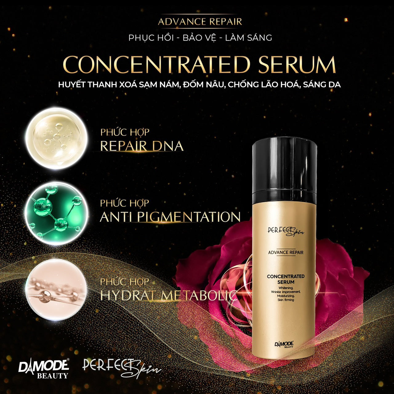 Damode Perfect Skin Advance Repair Concentrated Serum - 30ml