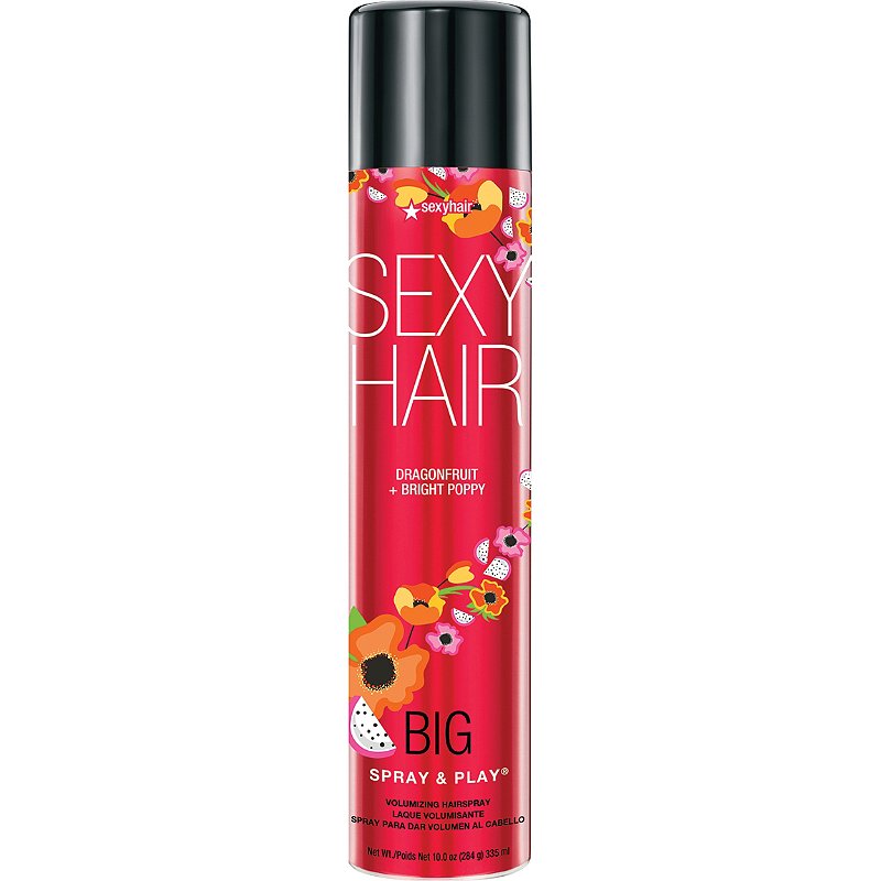 SexyHair Big Spray & Play Dragonfruit + Bright Poppy Volumizing Hairspray (Buy 3 Get 1 Free Mix & Match)