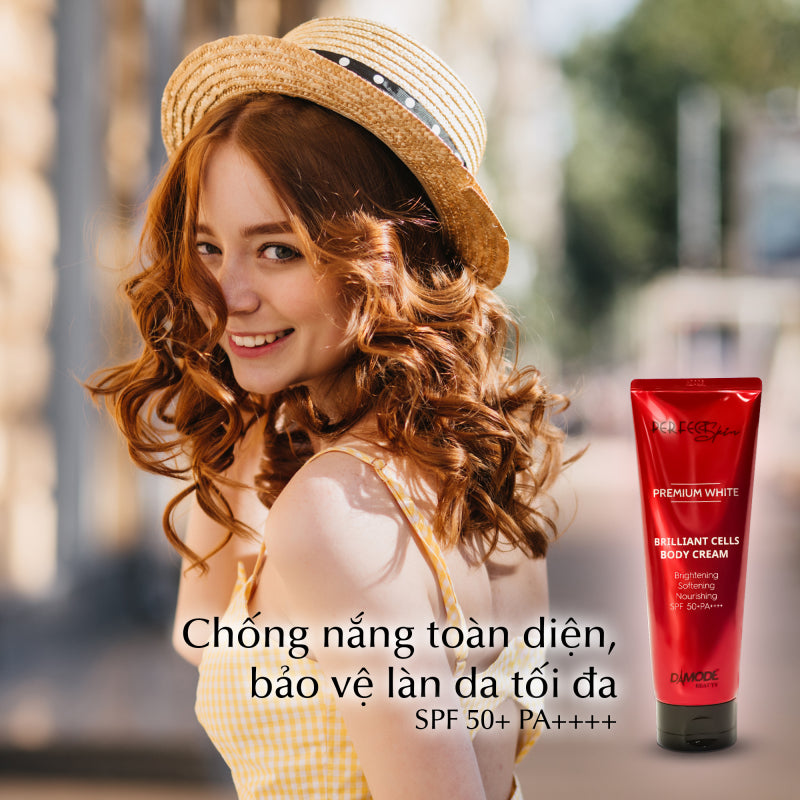DAMODE Premium White Brilliant Cell Body Cream - 200g