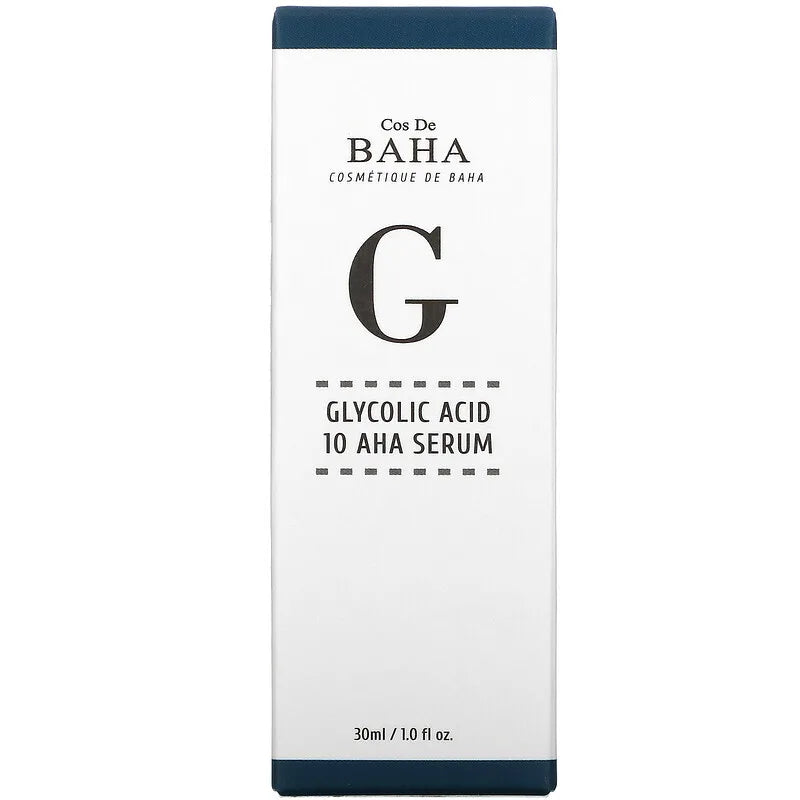 Cos De BAHA, G, Glycolic Acid 10 AHA Serum 30 ml