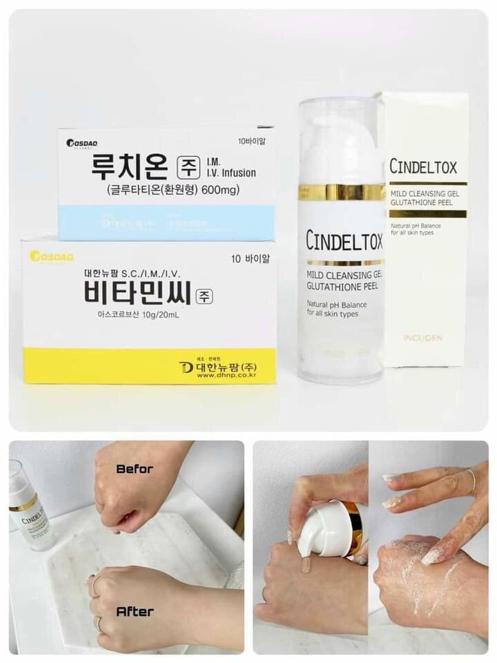 CINDEL TOX MILD CLEANSING GEL GLUTATHIONE PEEL