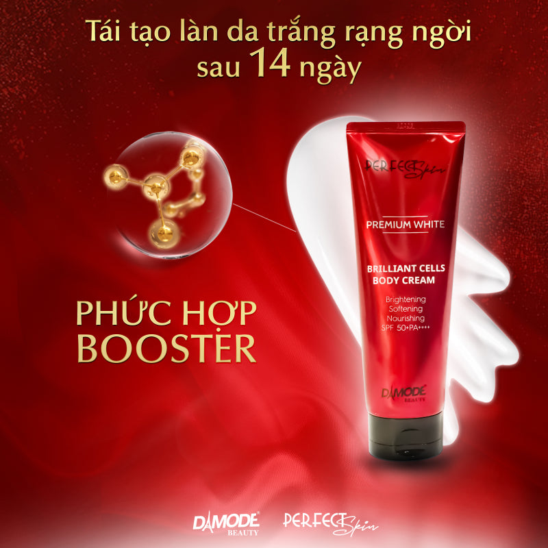 DAMODE Premium White Brilliant Cell Body Cream - 200g
