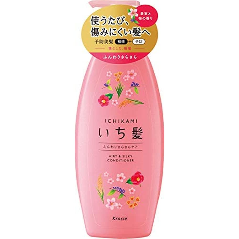 ICHIKAMI AIRY & SILKY HAIR CARE CONDITIONER & SHAMPOO SET 480g