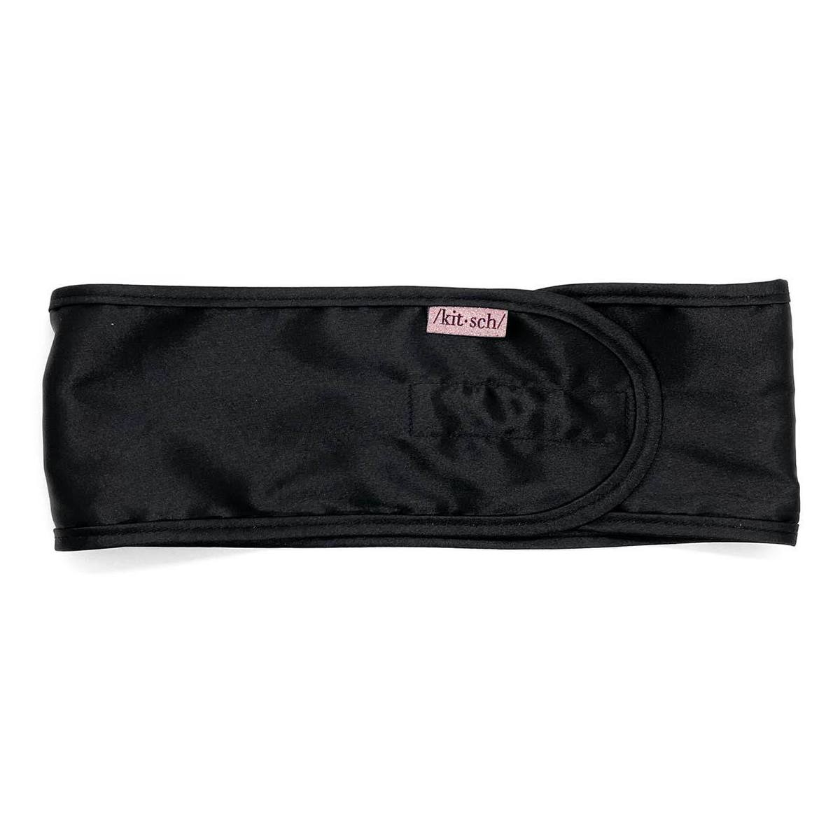 KITSCH Satin Sleep Headband - Black