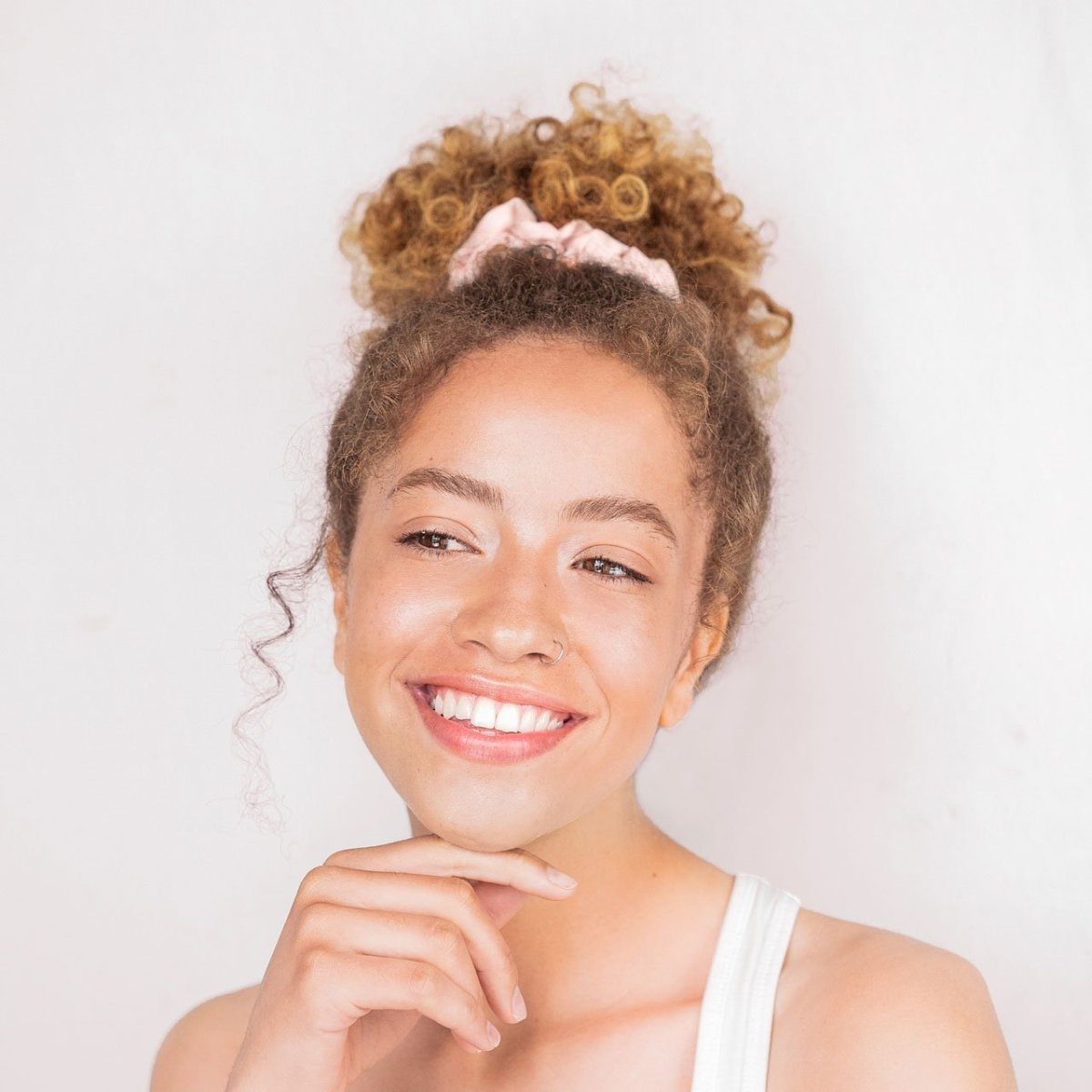 KITSCH Satin Sleep Scrunchies - Blush