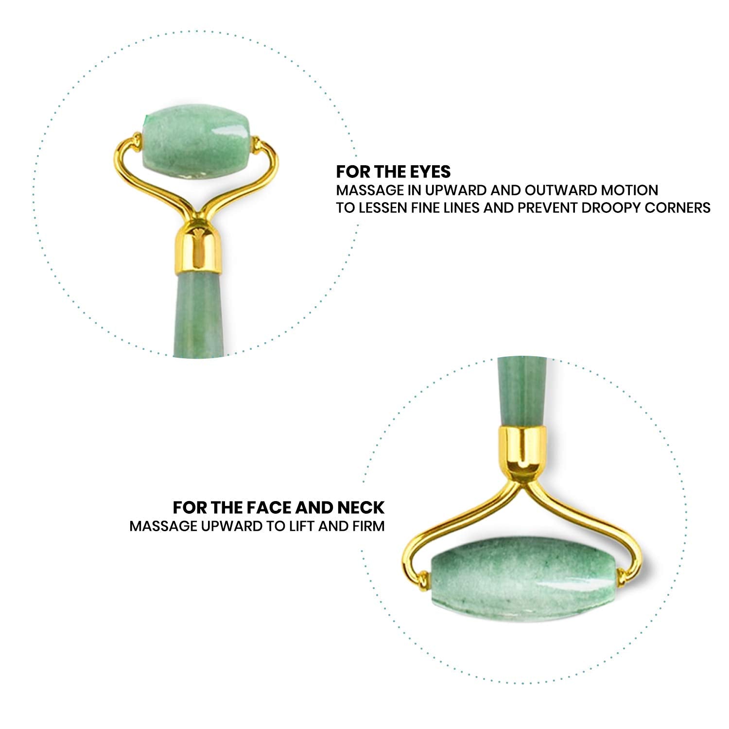 ZAQ Skin + Body Care Zaq Jade Facial Roller