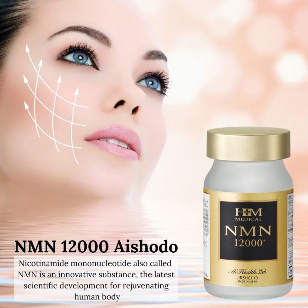NMN Aishodo 12000 Japan - Skin Rejuvenation Pills 60 Tablets (30 Days)