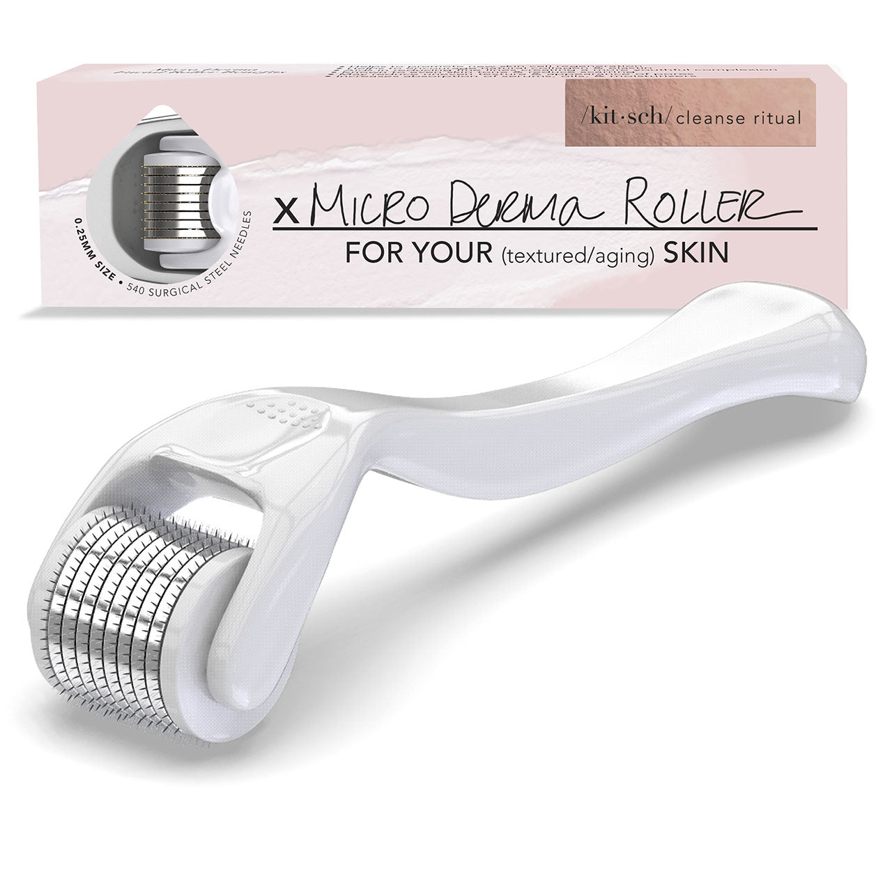 KITSCH Micro Derma Facial Roller - White