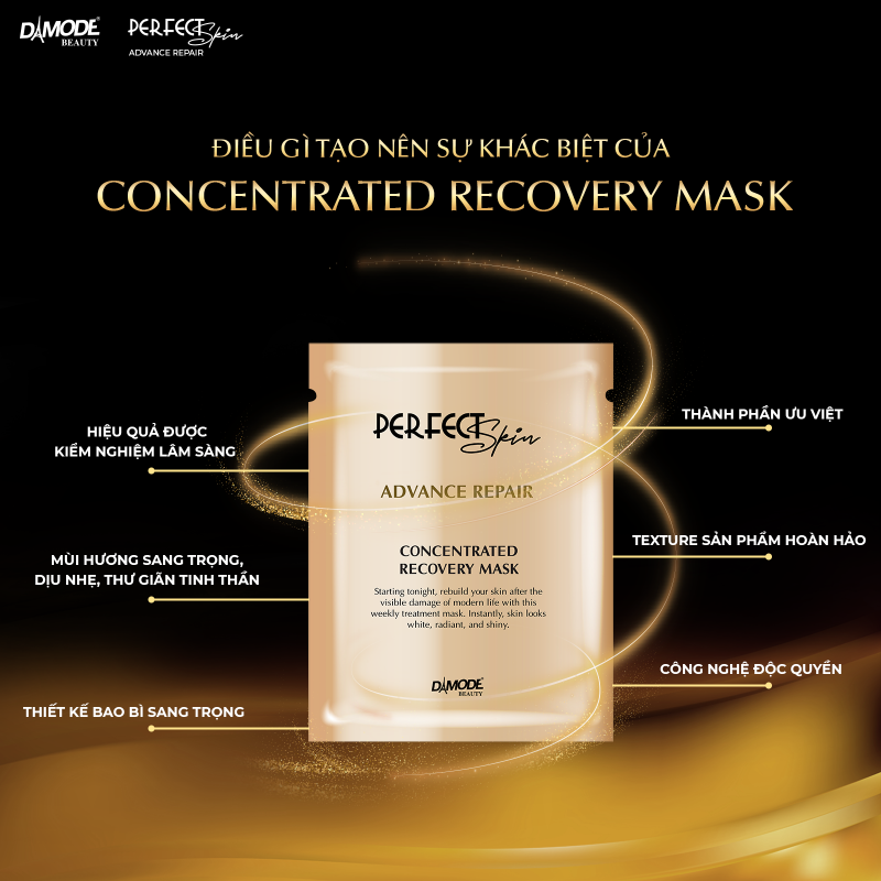 DAMODE BEAUTY Concentrated Recovery Mask 25 g x 8 Sheets