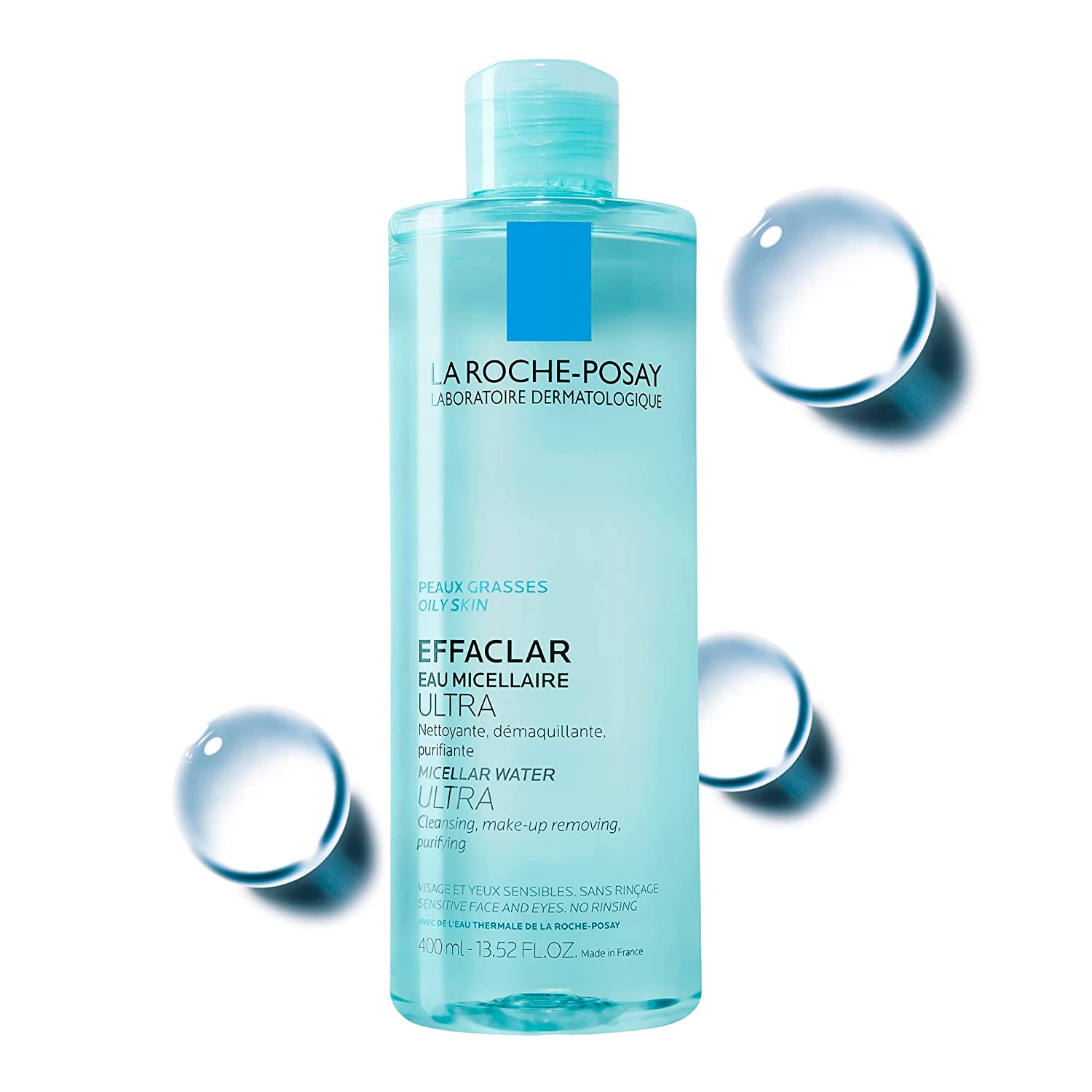 La Roche-Posay Effaclar Micellar Cleansing Water & Makeup Remover for Oily Skin 400 ml