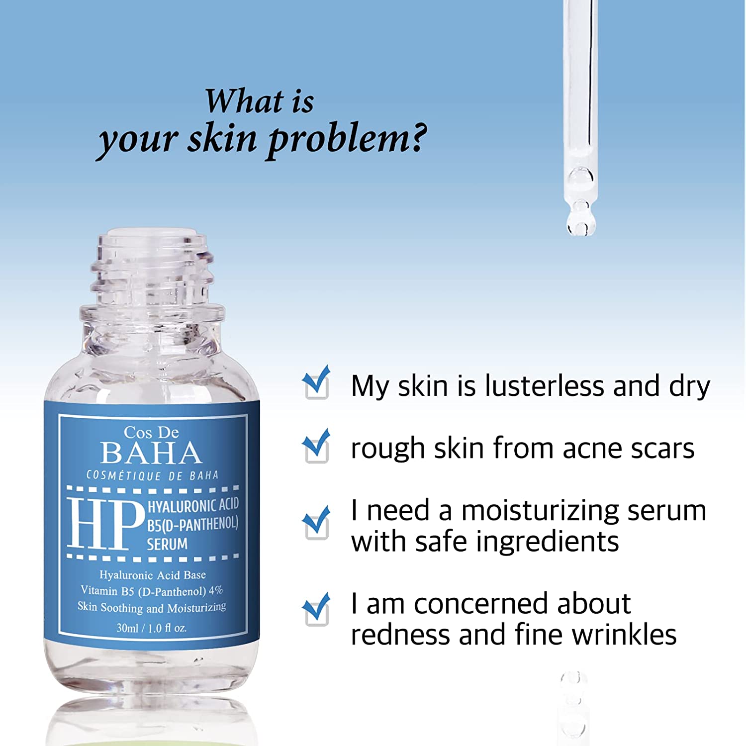 Cos De Baha Vitamin B5 4% + Niacinamide 2% Serum 30 ml