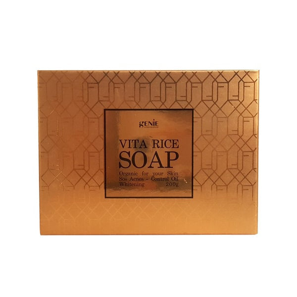 Genie Vita Rice Soap Korean Face Acne Cleanser Rice Organic Rice Sprout Extract