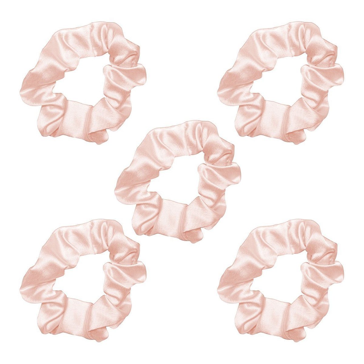 KITSCH Satin Sleep Scrunchies - Blush