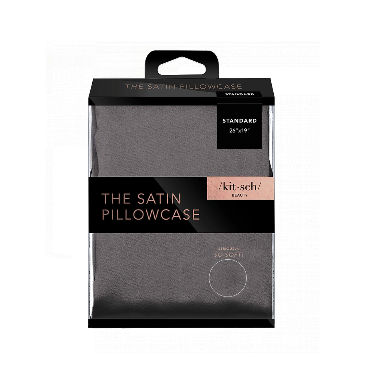 KITSCH Satin Pillowcase - Charcoal