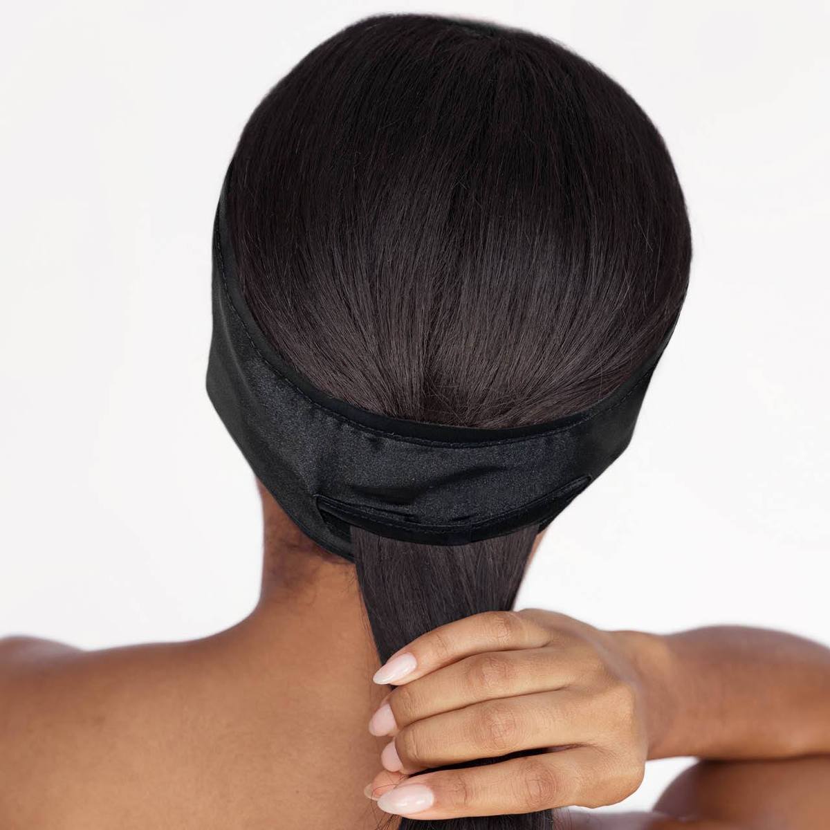 KITSCH Satin Sleep Headband - Black
