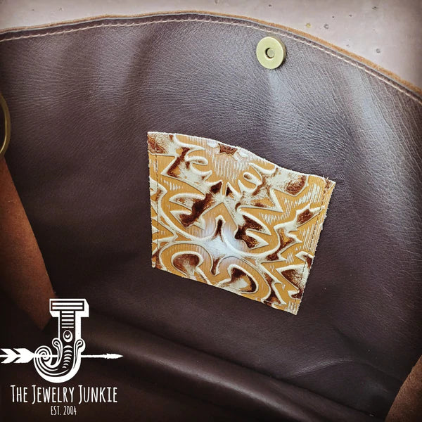 The Jewelry Junkie  Large Box Bag Hair on Hide with Sienna Laredo Insert and Fringe 506k