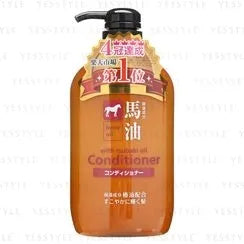 Kumano Fat Horse Oil Shampoo and Conditioner 600ml Japan