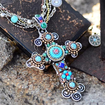 Sweet Romance Desert Gypsy Cross Necklace N348 (Buy 2 Get 1 Free Mix & Match)