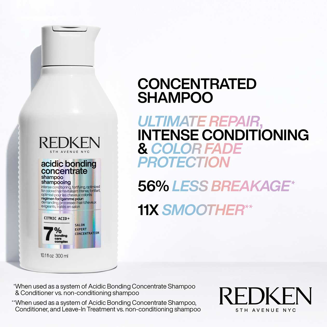 ACIDIC BONDING CONCENTRATE SHAMPOO FOR DAMAGED HAIR - 10.1 oz (Buy 3 Get 1 Free Mix & Match)