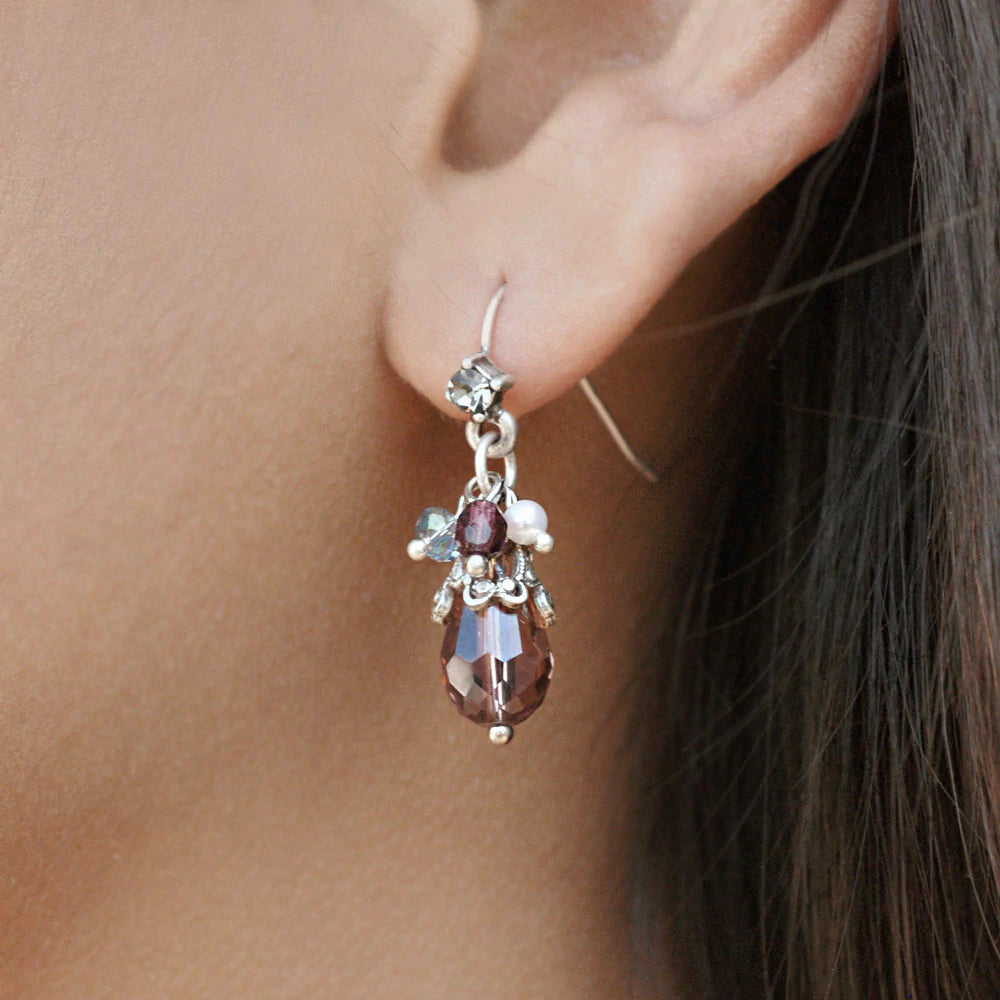 Sweet Romance Ocean Cluster Earrings E1355