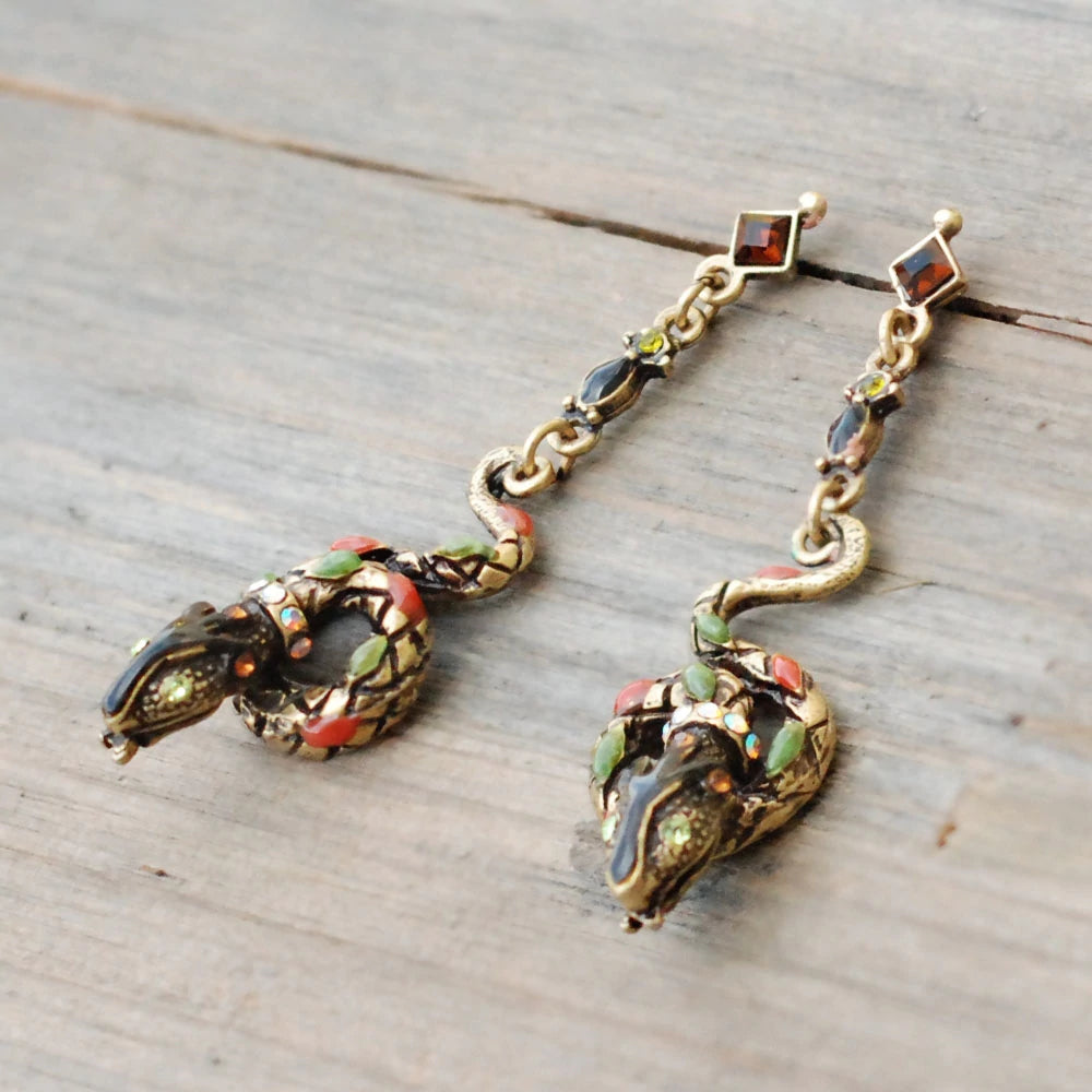 Sweet Romance Serpents Earrings E701-AE