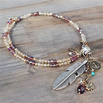 Sweet Romance Boho Beaded Feather Choker Necklace (Buy 2 Get 1 Free Mix & Match)