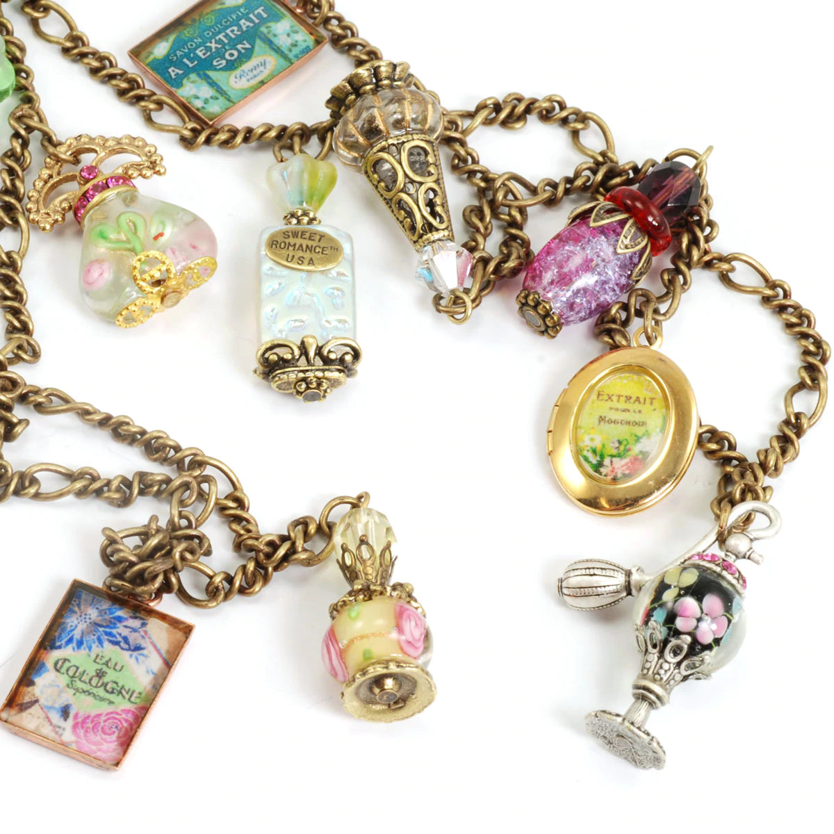 Sweet Romance Perfume Charm Necklace N691 (Buy 2 Get 1 Free Mix & Match)
