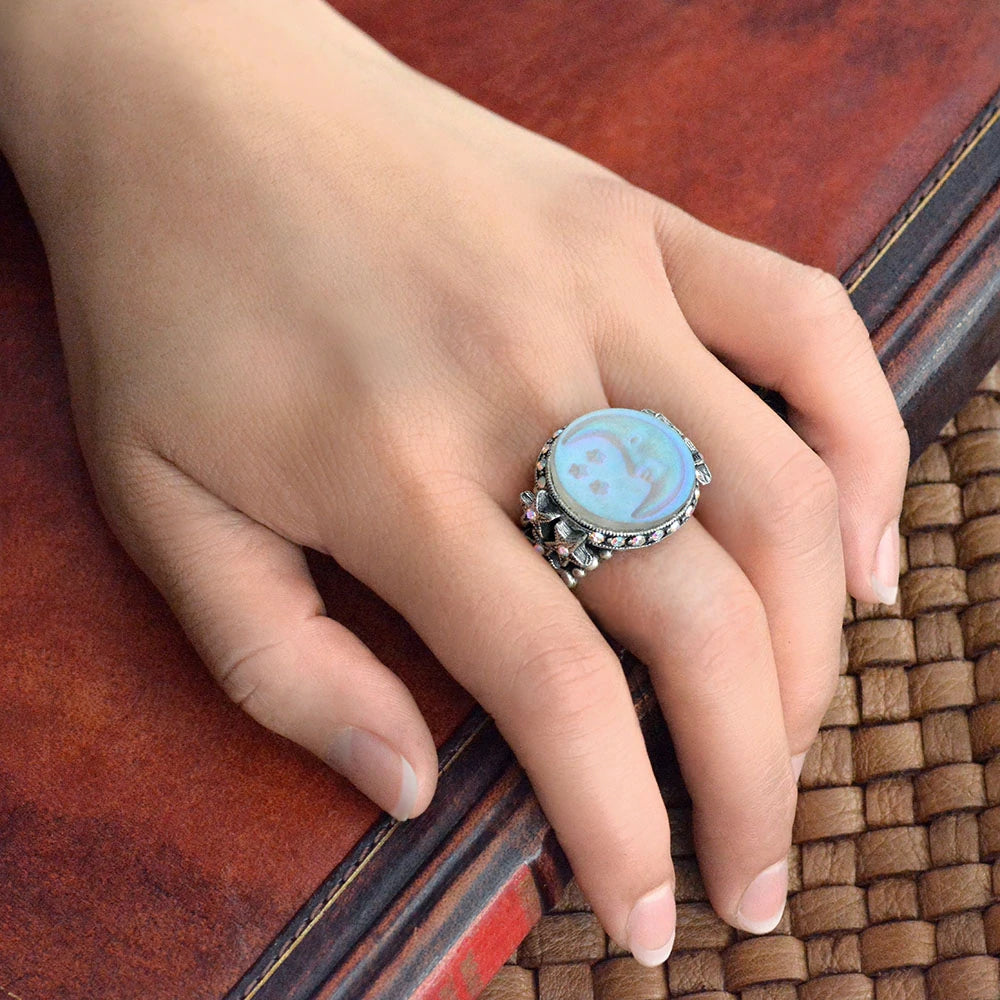 Sweet Romance Aurora Moon Ring R423 (Buy 2 Get 1 Free Mix & Match)