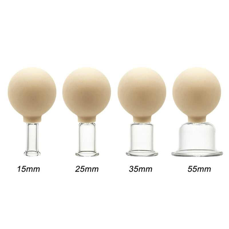ZAQ Skin + Body Care Glass Cupping Set For Body and Face 4pc set