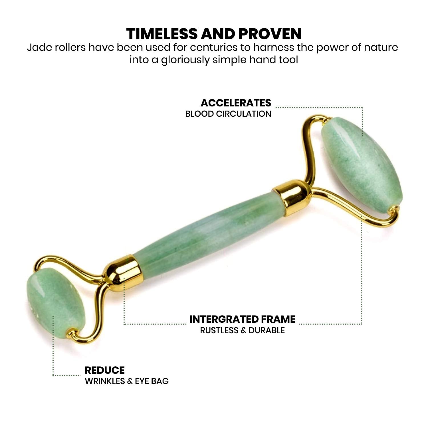 ZAQ Skin + Body Care Zaq Jade Facial Roller