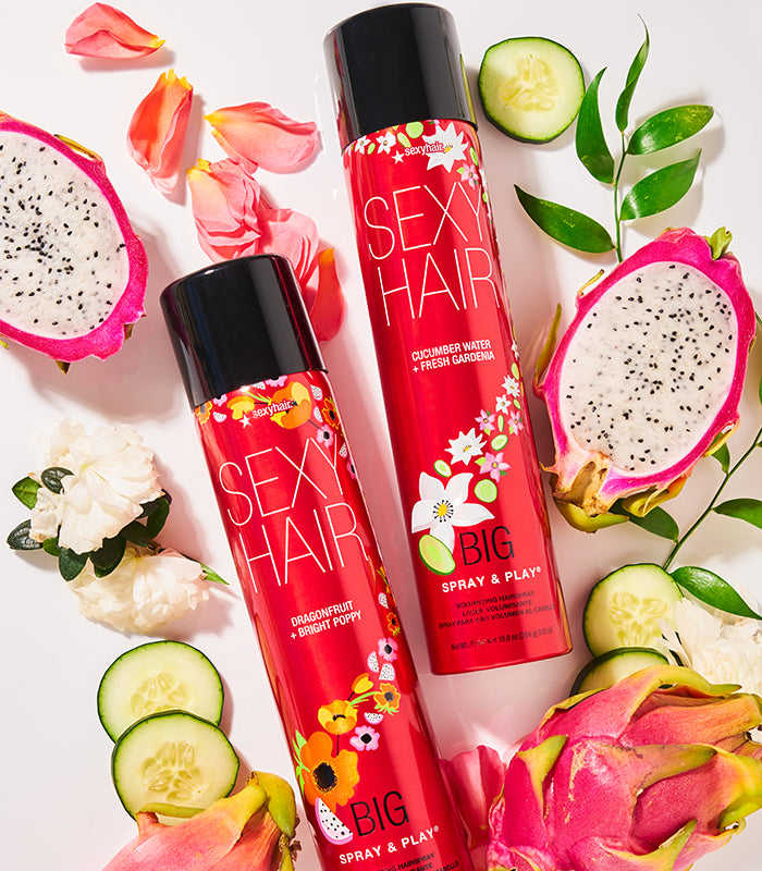 SexyHair Big Spray & Play Cucumber Gardenia Hairspray - 10 oz (Buy 3 Get 1 Free Mix & Match)