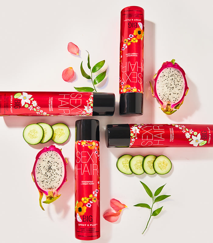 SexyHair Big Spray & Play Cucumber Gardenia Hairspray - 10 oz (Buy 3 Get 1 Free Mix & Match)
