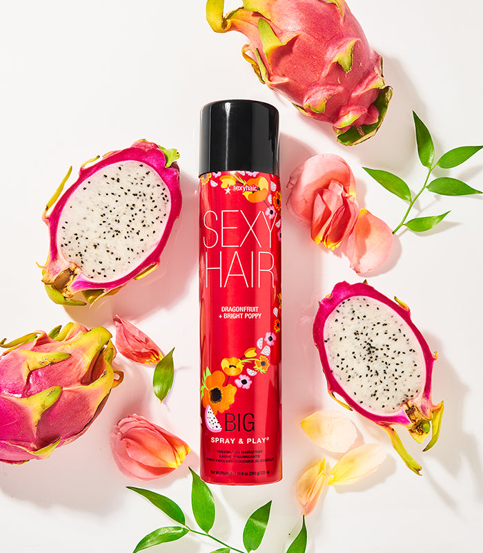 SexyHair Big Spray & Play Dragonfruit + Bright Poppy Volumizing Hairspray (Buy 3 Get 1 Free Mix & Match)