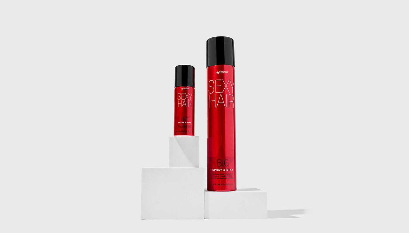 SexyHair Big Spray & Stay Intense Hold Hairspray - 9 oz (Buy 3 Get 1 Free Mix & Match)