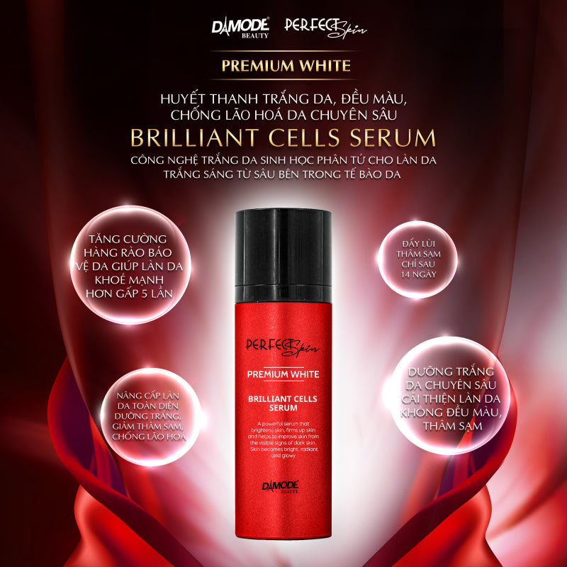DAMODE Perfect Skin Premium White Brilliant Cells Serum- 30ml