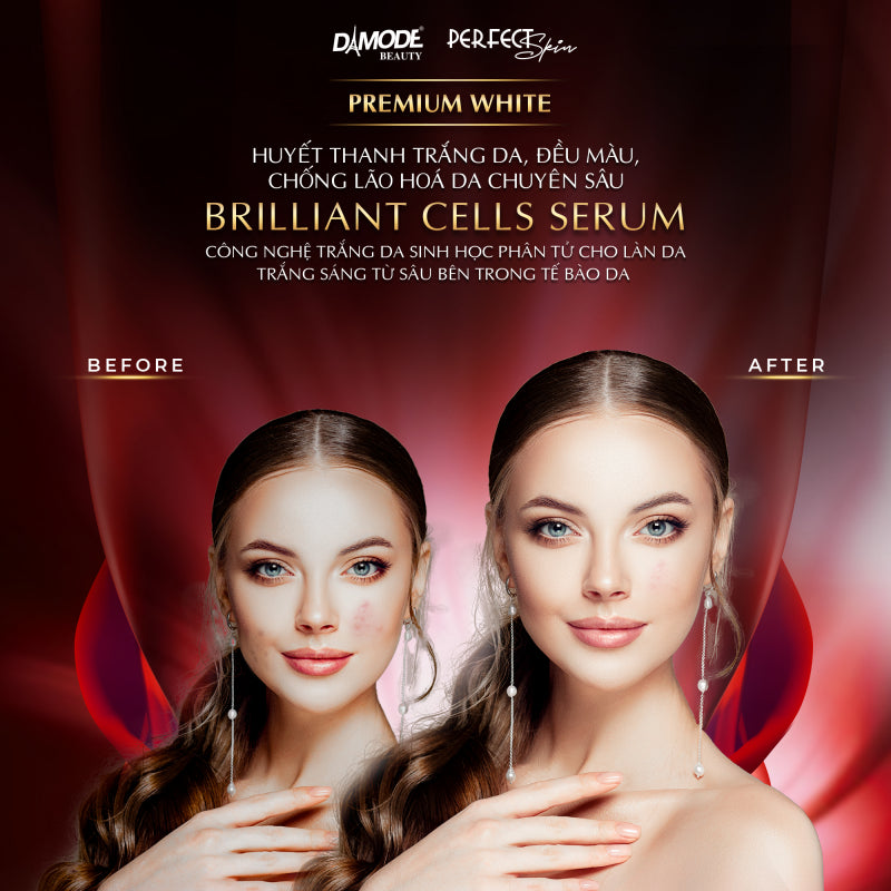 DAMODE Perfect Skin Premium White Brilliant Cells Serum- 30ml